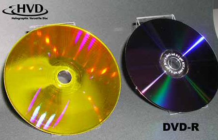 Holografické vs. DVD-R médium