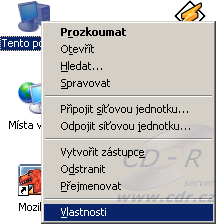 Windows XP - Tento počítač - Vlastnosti