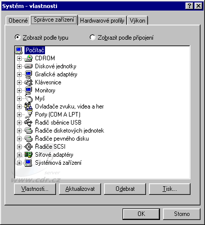 Windows 98 - Vlastnosti systému