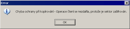 DVDneXtCopy chyba ochrany při kopírování DVDneXtCopy chyba ochrany při kopírování