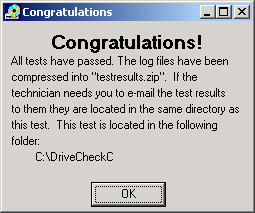 DriveCheck 7 OK DriveCheck 7 OK