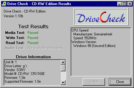 DriveCheck 8 DriveCheck 8