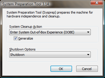 Microsoft Vista - System Preparation Tool Microsoft Vista - System Preparation Tool