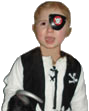 Vystrašený mladý pirát