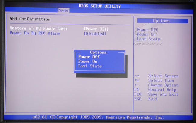 BIOS - Power - APM Cfg.