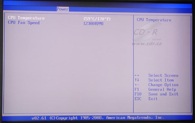 BIOS - Power - Hardware Monitor