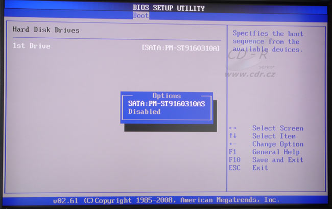 BIOS - Boot - HDD