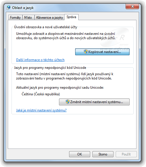 Windows 7 - nastavení jazyka i pro přihlašovací obrazovku a výchozího uživatele Windows 7 - nastavení jazyka i pro přihlašovací obrazovku a výchozího uživatele