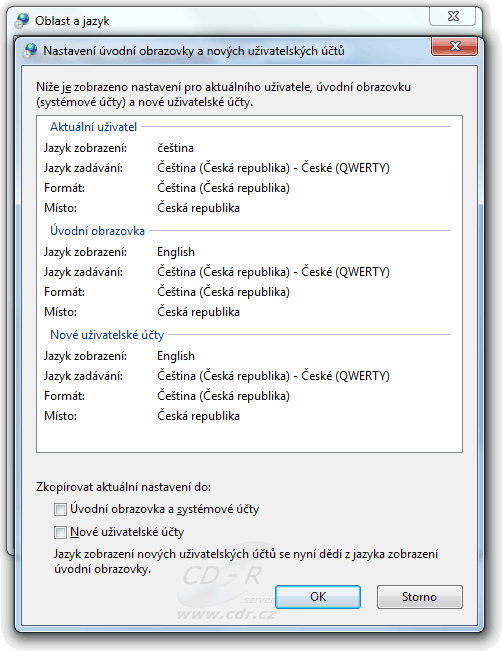 Windows 7 - nastavení jazyka i pro přihlašovací obrazovku a výchozího uživatele Windows 7 - nastavení jazyka i pro přihlašovací obrazovku a výchozího uživatele