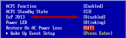 MSI P55-GD85 - nastavení EuP 2013 v BIOSu MSI P55-GD85 - nastavení EuP 2013 v BIOSu