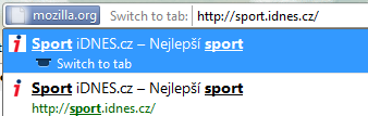Chystané novinky do Firefoxu 4: Přepnutí na panel z hledání Chystané novinky do Firefoxu 4: Přepnutí na panel z hledání