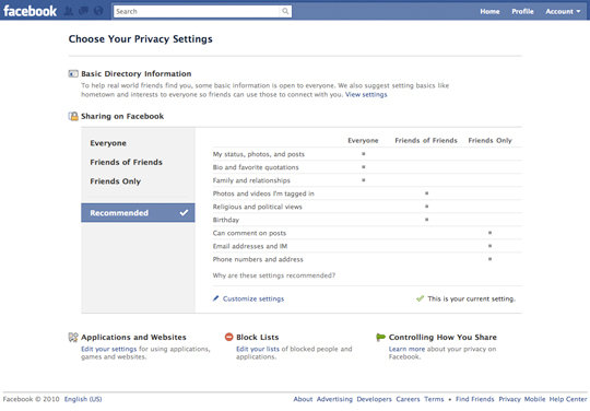 Facebook - nové nastavení soukromí Facebook - nové nastavení soukromí