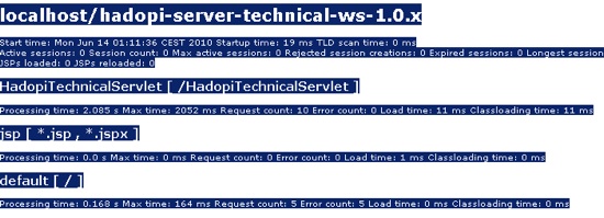 Hadopi Technical Servlet - screenshot