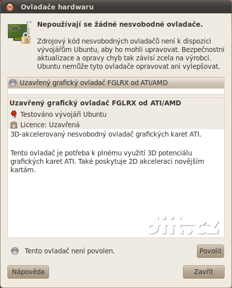 Povolení FGLRX, ATI, Linux Povolení FGLRX, ATI, Linux