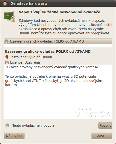 Povolení FGLRX, ATI, Linux