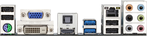 Gigabyte GA-E350N-USB3 - porty Gigabyte GA-E350N-USB3 - porty