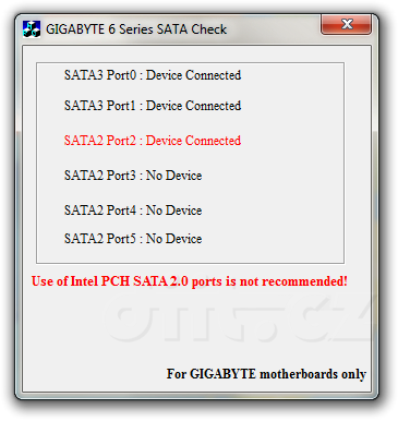 Gigabyte 6 Series SATA Check - použití všech SATA3 a nějakého SATA2 portu Gigabyte 6 Series SATA Check - použití všech SATA3 a nějakého SATA2 portu