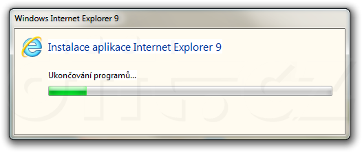 Internet Explorer 9 RC - ukončování programů Internet Explorer 9 RC - ukončování programů