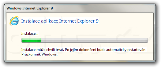 Internet Explorer 9 RC - instalace Internet Explorer 9 RC - instalace