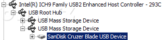 SanDisk Cruzer Blade: test pc SanDisk Cruzer Blade: test pc
