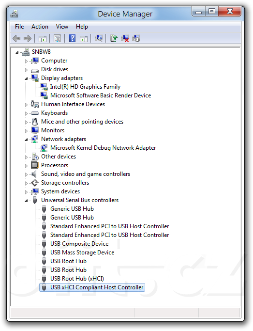 „Windows 8“ M1 - Správce zařízení - ovladače pro USB 3.0 řadič „Windows 8“ M1 - Správce zařízení - ovladače pro USB 3.0 řadič