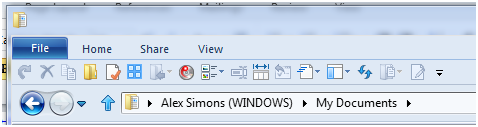 Mini Ribbon menu v průzkumníku Windows 8 nebolu Quick Access Toolbar (QAT)