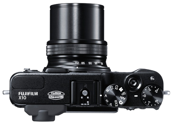 Fujifilm FinePix X10 top