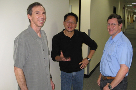 Nvidia Gary Brown, Jen Hsun Huang, Darrell Boggs Nvidia Gary Brown, Jen Hsun Huang, Darrell Boggs