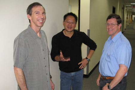 Nvidia Gary Brown, Jen Hsun Huang, Darrell Boggs