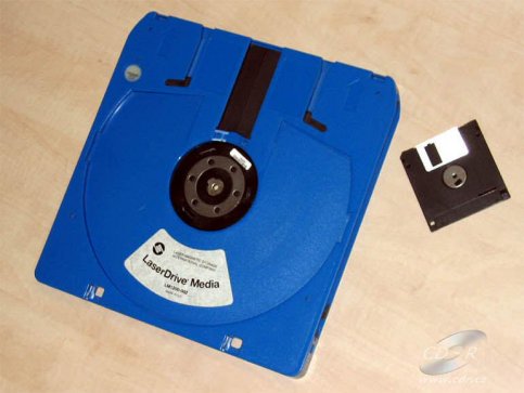 LaserDisc přepisovatelné médium LaserDrive