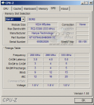 CPU-Z: DDR2-667 CL5 Nanya 1GB SO-DIMM