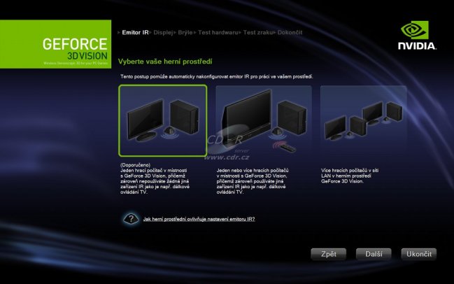 Nvidia 3D Vision: nastavení 