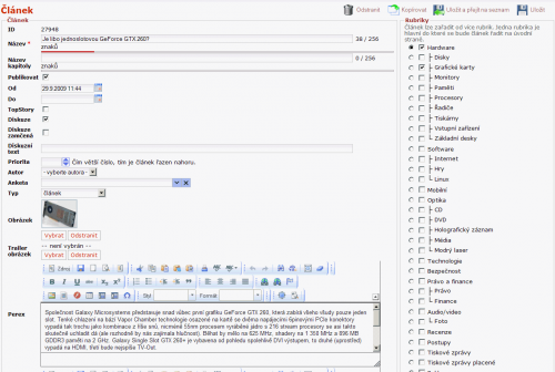 Diit administrace článek Diit administrace článek