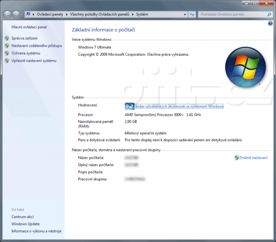 Informace o systému Windows 7 bez aktivační technologie