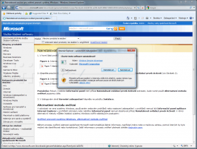 Instalace doplňku Windows Genuine Advantage do Internet Exploreru