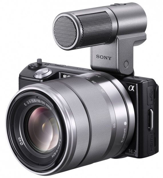Sony NEX-5 + 18-55 + mikrofon