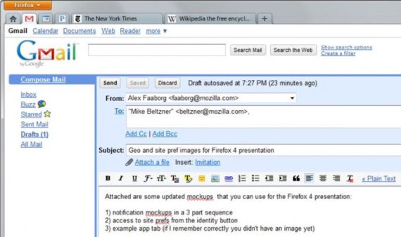 Firefox 4 Application Tab Firefox 4 Application Tab