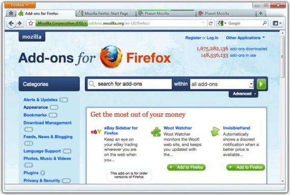 Firefox 4 - náhled Firefox 4 - náhled