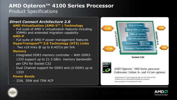 AMD Opteron 4100 Series Processor Specification