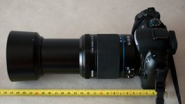 Samsung NX10 s 200mm objektivem