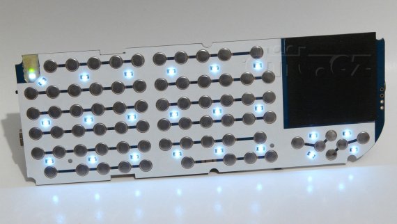 Magic-Pro ProMini BT-Touch - vnitřek (rozsvícené LED podsvícení)