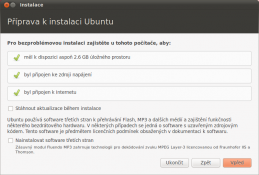 Ubuntu 10.10, instalátor
