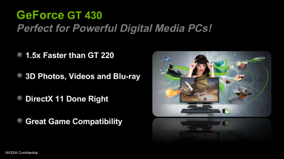 GeForce GT 430, prezentace