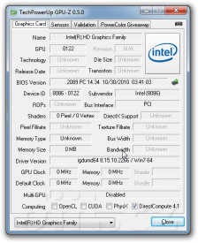 GPUZ 0.5.0: Intel HD Graphics 3000 v Core i7 2xxx GPUZ 0.5.0: Intel HD Graphics 3000 v Core i7 2xxx