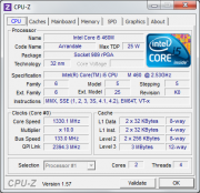MSI GT663: CPU-Z