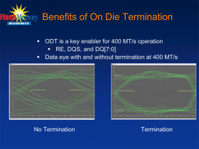 ONFi 3.0 - Benefits of On Die Termination