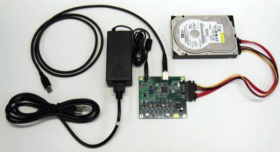 Vývojářský kit pro testování UASP s čipem LucidPort USB300
