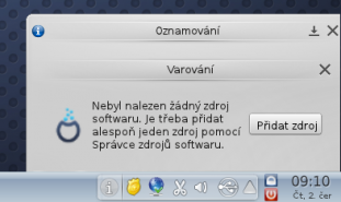 Mageia 1: oznamovací oblast Mageia 1: oznamovací oblast