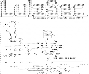 LulzSec logo (ASCII Art) LulzSec logo (ASCII Art)