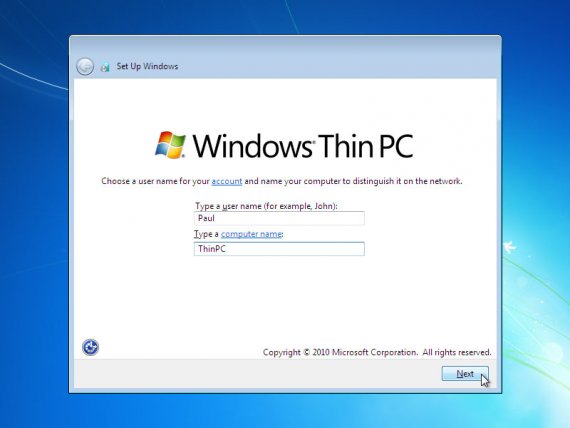Windows Thin PC - instalace